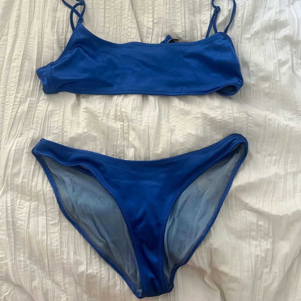 blue mica triangl swimsuit